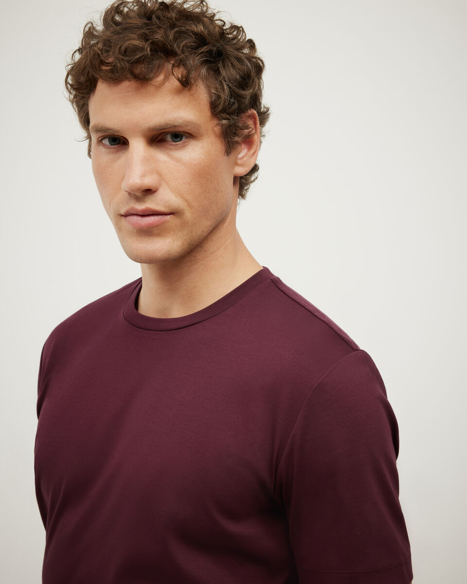 Slim Travel Tee, Burgundy, hi-res